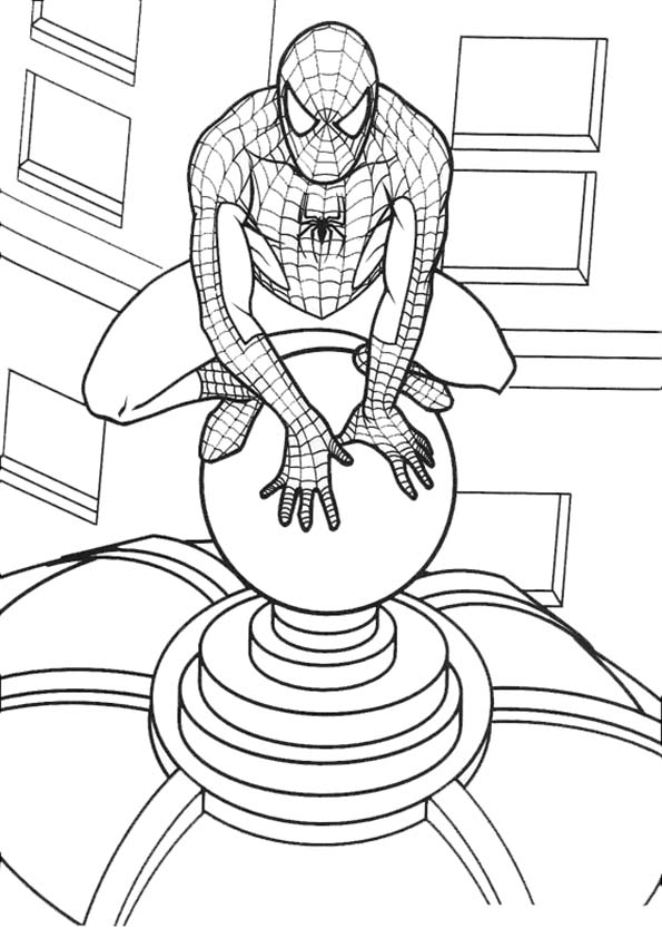 spiderman 1 ausmalbilder