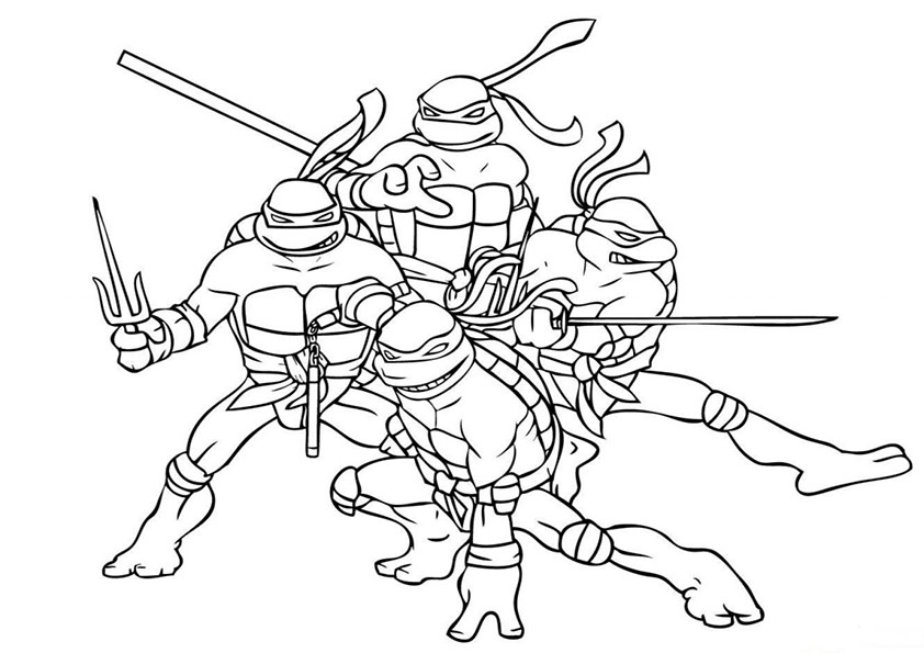 malvorlagen ninja turtles -1
